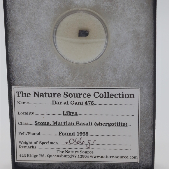 Martian Basalt Stone Meteorite shergottite .066 Dar al Gani 476 Libya - Picture 2 of 4